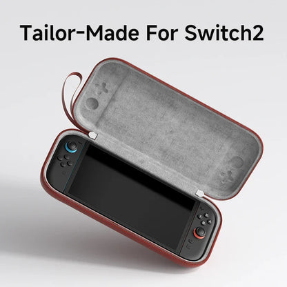 Gaming console case with 'Tailor-Made For Switch2' text on a light gray background