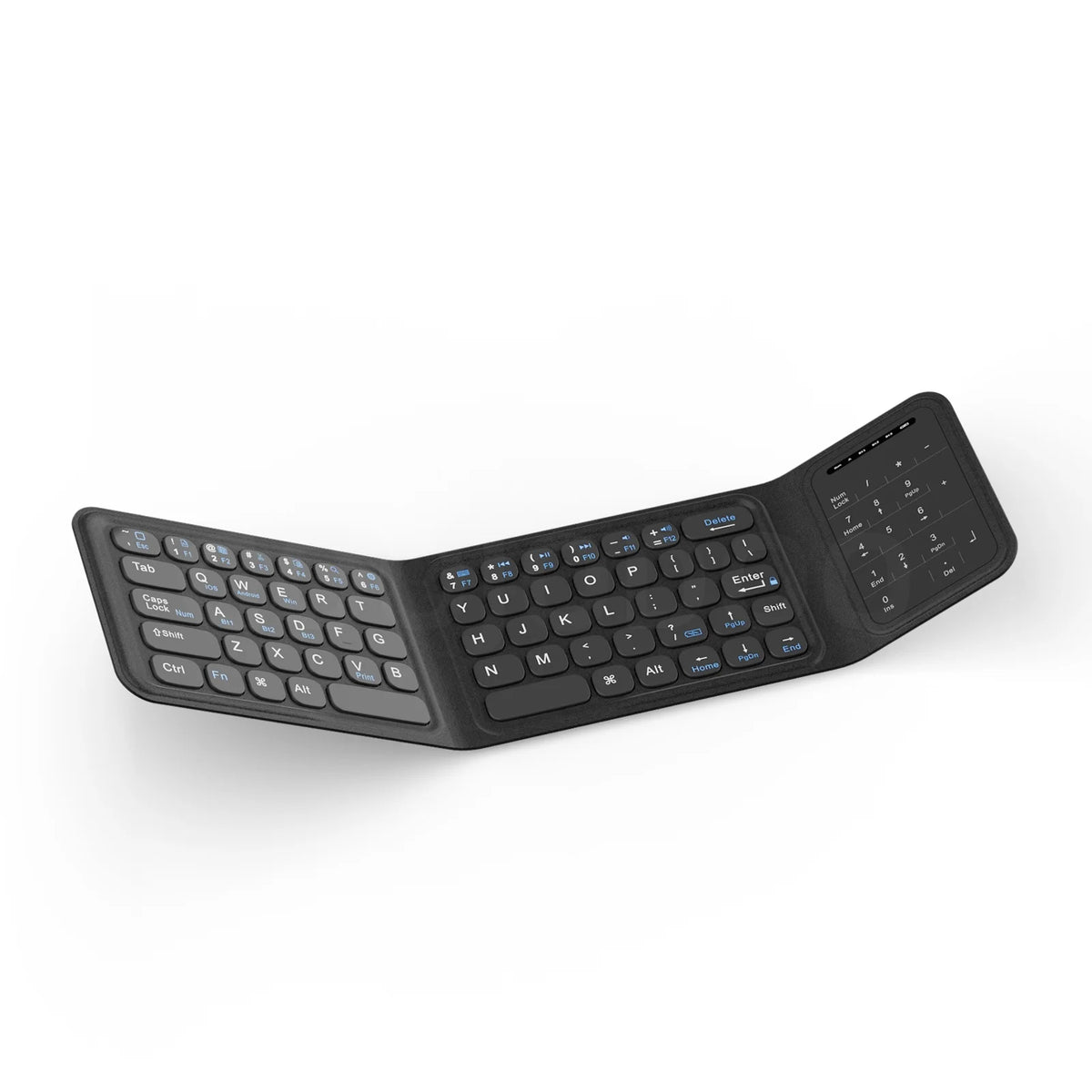 GOOJODOQ Foldable Bluetooth Keyboard with Touchpad