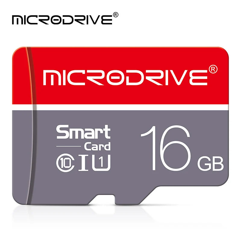 Microdrive smart card on a white background