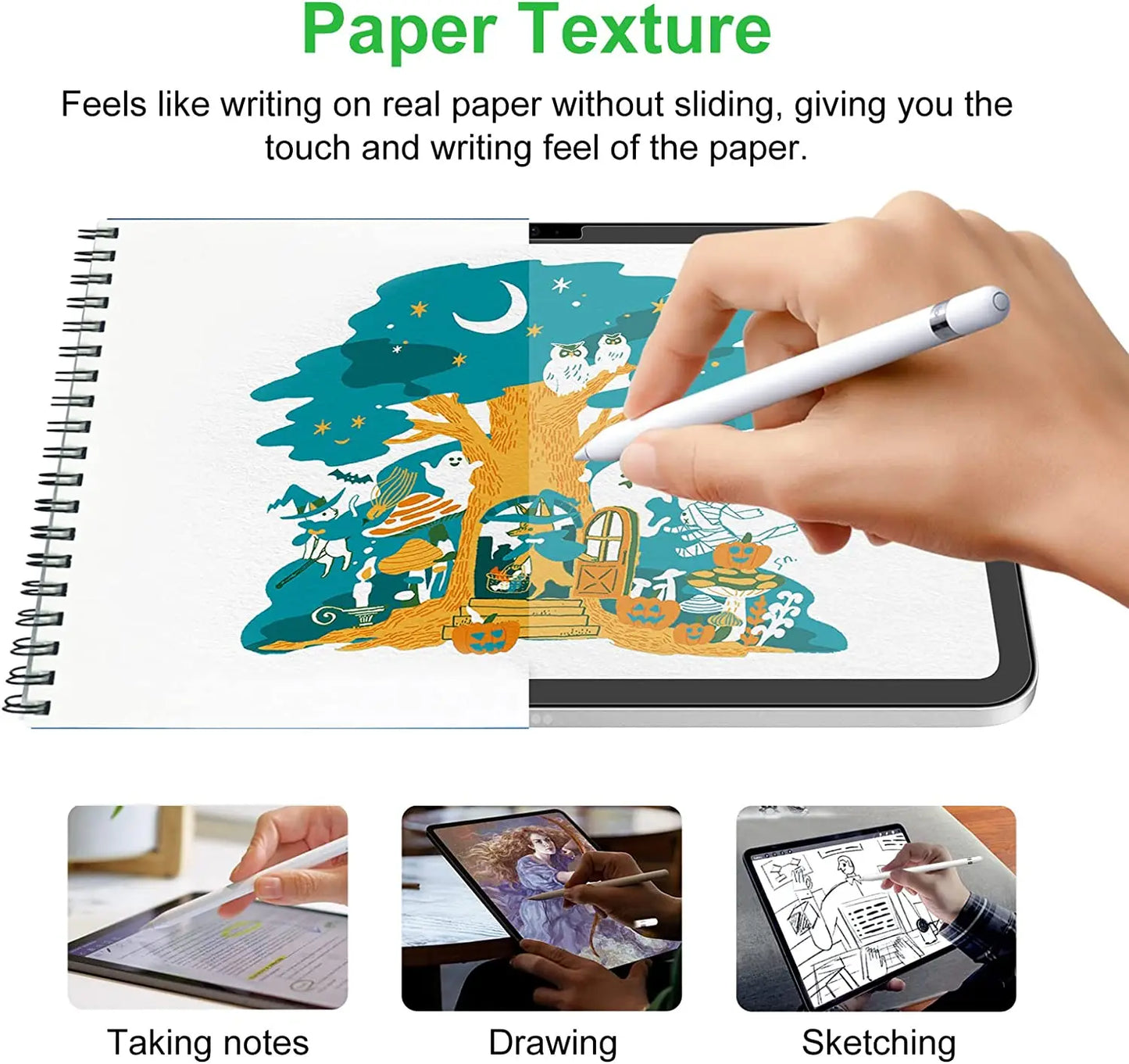 Paper-feel Screen Protector For iPad Goojodoq