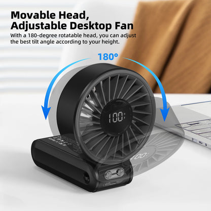 Portable Fan Adjustable 100 Speed Levels