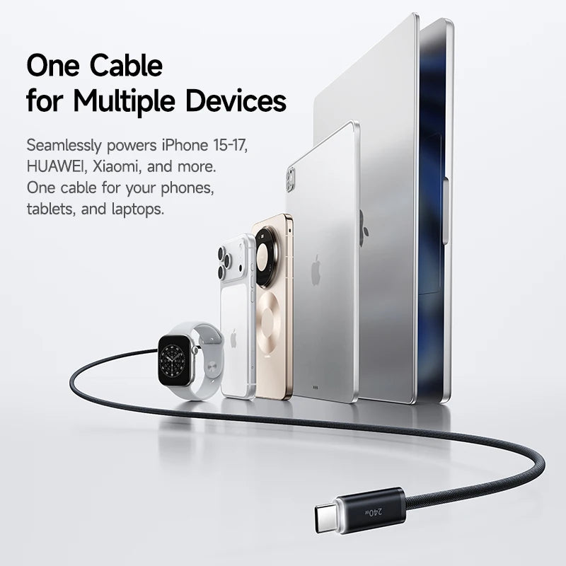 Baseus Dynamic Glimmer 240W USB-C Fast Charging Cable