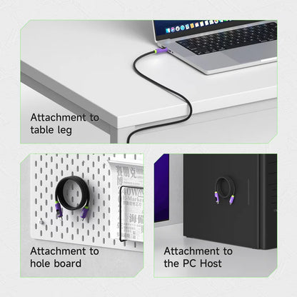 Magnetic USB C to USB C Cable With LED Display Hagibis