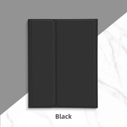 Black tablet case on a gray and white background