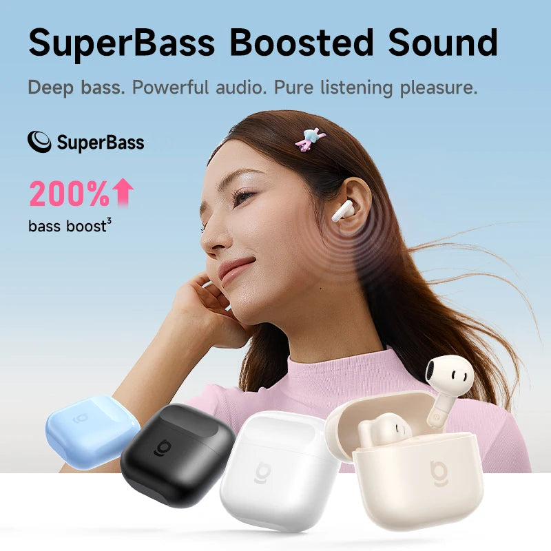 Baseus Bass BS2 Lite True Wireless Earbuds Bluetooth 6.0 – Auvra Tech