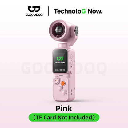 GOOJODOQ GFS025 Handheld Camera Fan with 180° Gimbal
