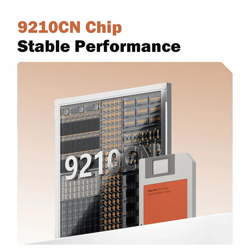 9210CN chip with 'Stable Performance' text on a beige background