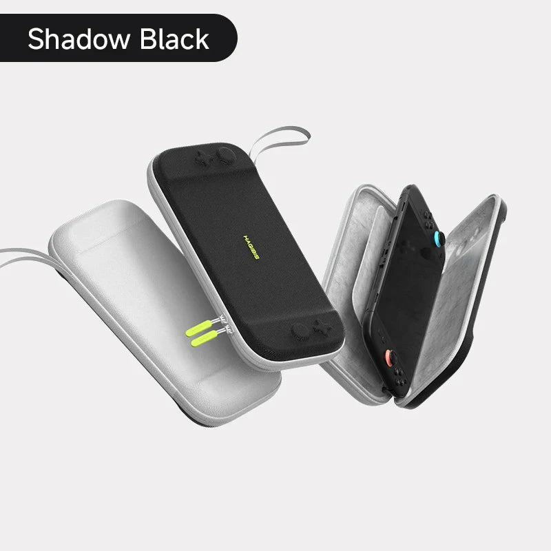 Black phone case with a white background