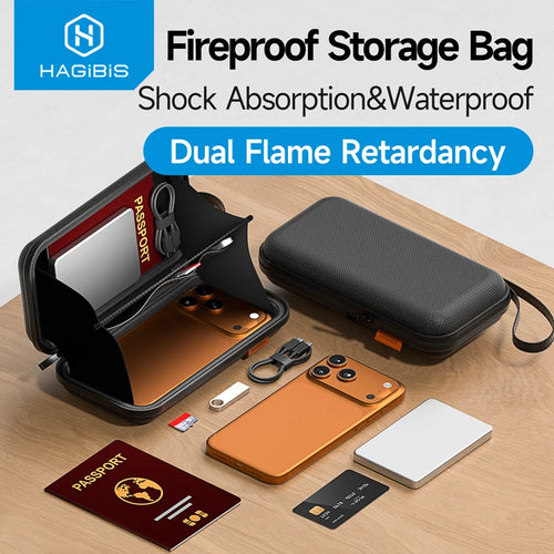 Hagibis Fireproof & Waterproof Protective Storage Case