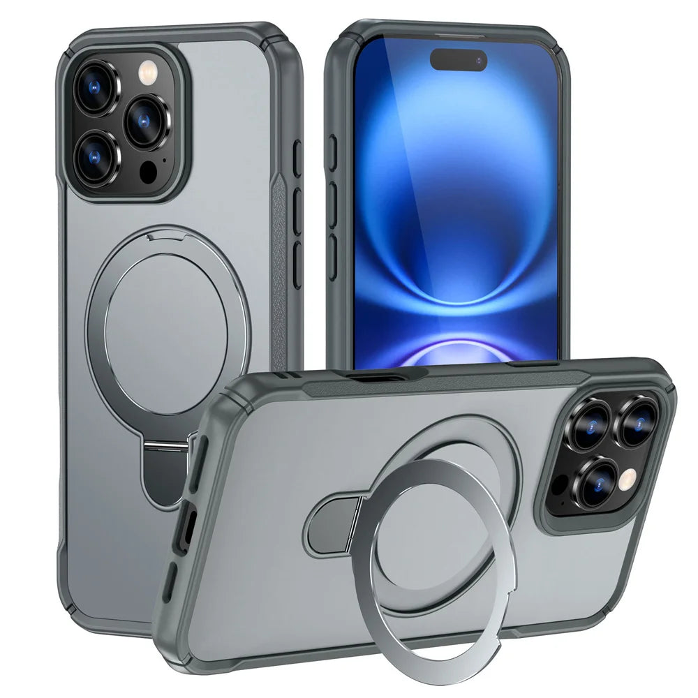 Phone case with ring holder on a white background