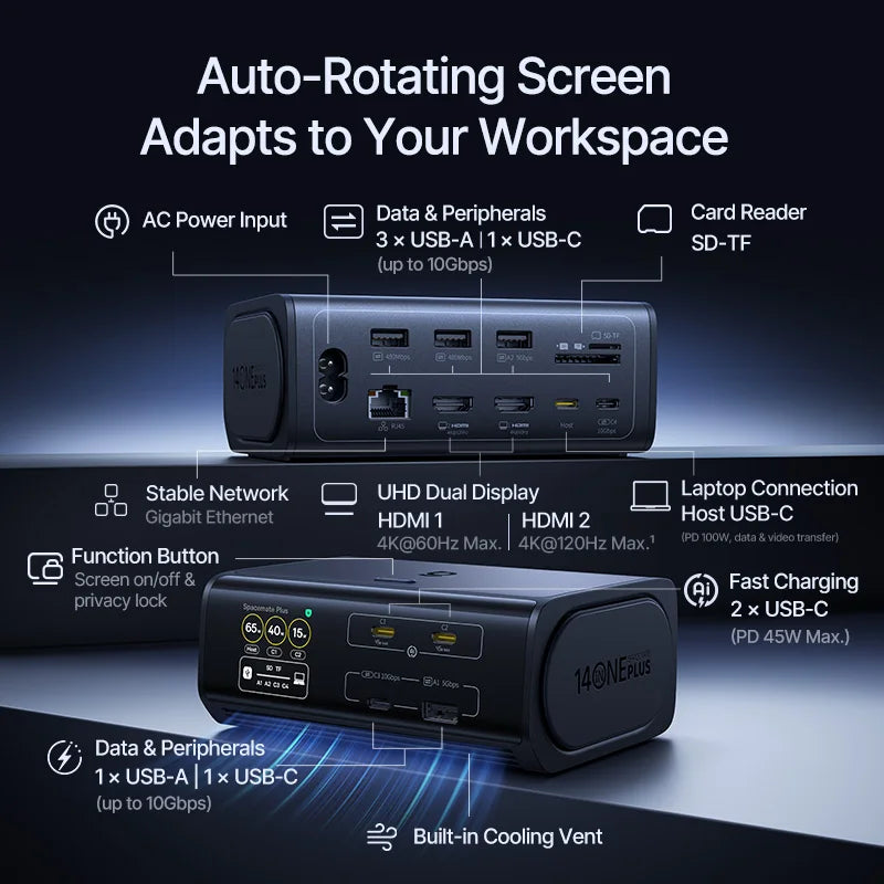 Baseus Spacemate RD1 Plus 14-in-1 USB-C Docking Station