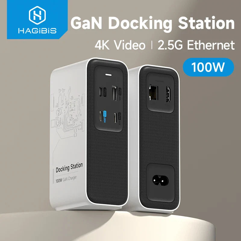 Hagibis 100W GaN Charger with Docking Station