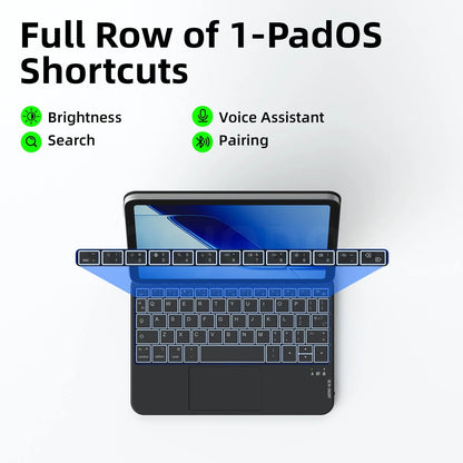GOOJODOQ Bluetooth Keyboard Case for iPad Mini 7 A17 Pro
