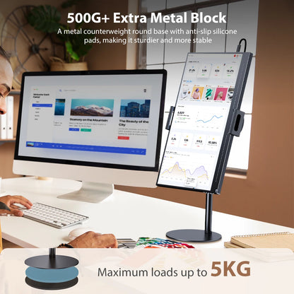 UPERFECT Adjustable VESA Desk Stand for Portable Monitor