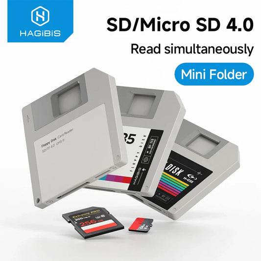 Hagibis Floppy-Style SD 4.0 USB-C Card Reader