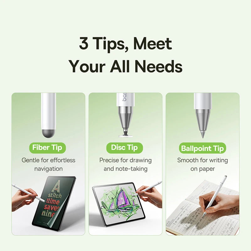Baseus BS-PS050 3-in-1 Universal Stylus Pen for iPad & Android