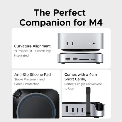 11-in-1 USB-C Docking Station for Mac mini M4/M4 Pro