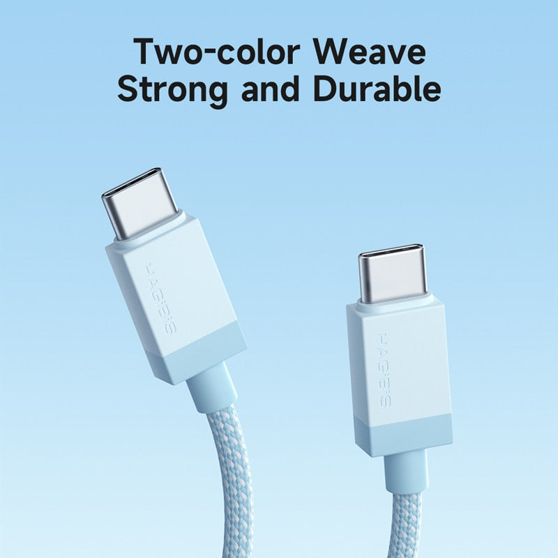 60W Fast Charging Cable Data USB C  HAGIBIS