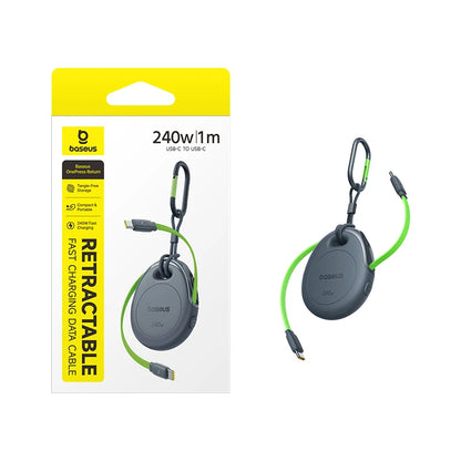 Baseus 240W Retractable USB-C to USB-C Fast Charging Cable