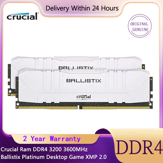 Crucial Ballistix DDR4 Desktop Gaming Memory 3200MHz