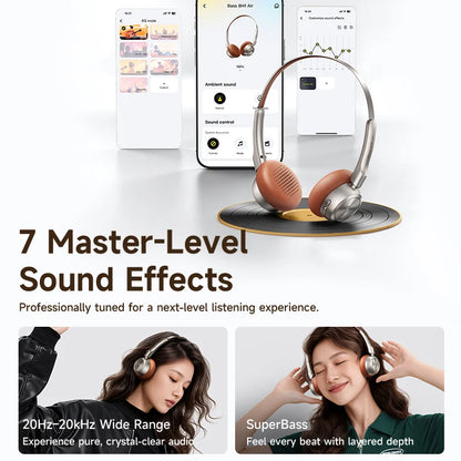 Baseus BH1 Air Bluetooth Headphones with ENC & 80H Battery