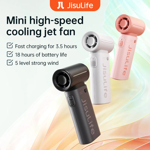 JISULIFE Life9 Mini High-Speed Portable Fan 5000mAh
