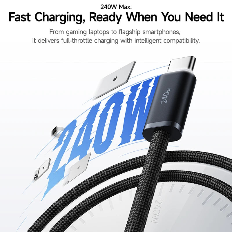 Baseus Dynamic Glimmer 240W USB-C Fast Charging Cable
