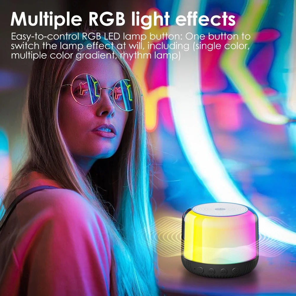 Goojodoq Bluetooth Speaker BT5.2 with RGB Light