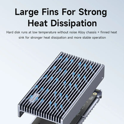 USB4 M.2 NVMe SSD Enclosure With LED Display Hagibis