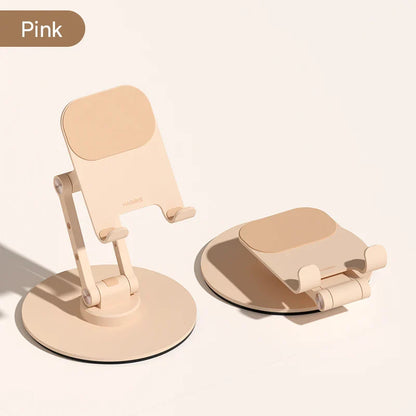 Beige phone stand and car holder on a light beige background