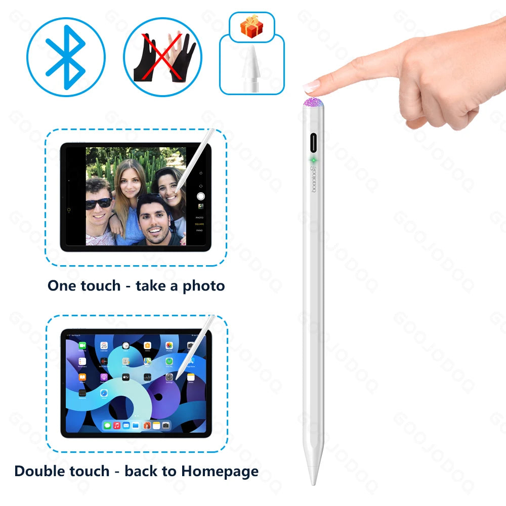 Apple Pencil Bluetooth for iPad 2018-2021 Goojodoq