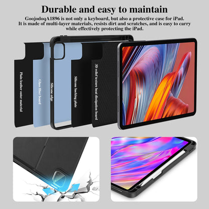 Magnetic RGB Keyboard Detachable Case for iPad