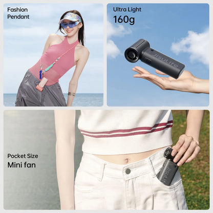 JISULIFE Life9 Mini High-Speed Portable Fan 5000mAh