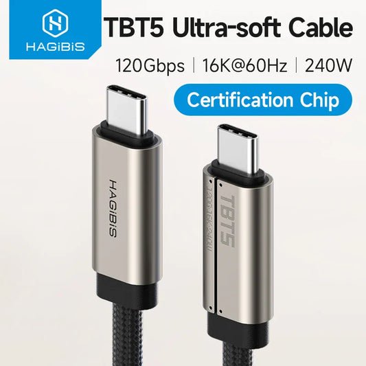 Hagibis TBT5 Ultra-soft cable with specifications on a white background