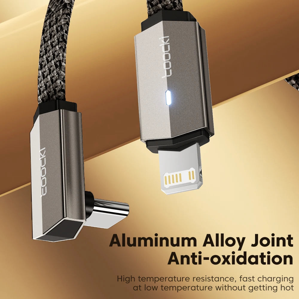 Metallic cable with aluminum alloy joint on a gold background