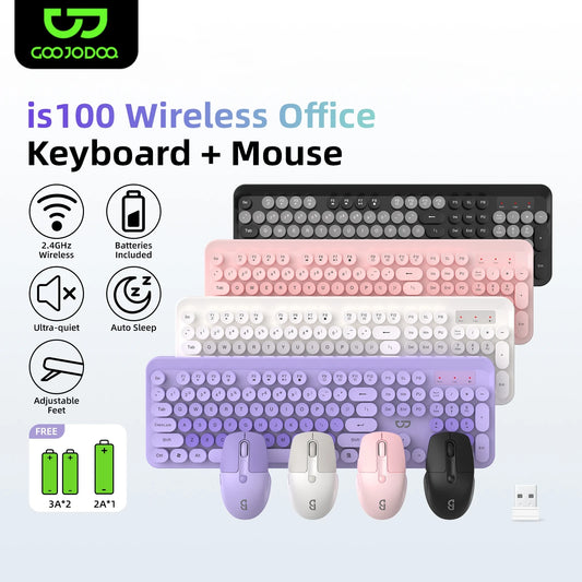 GOOJODOQ is100 Wireless Office Keyboard & Mouse Combo A1999