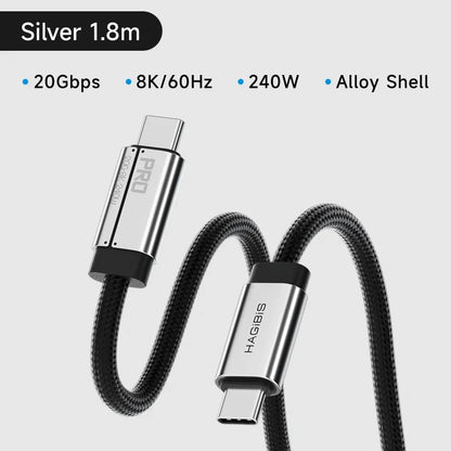 Hagibis USB C Full Function Cable Super Soft USB4