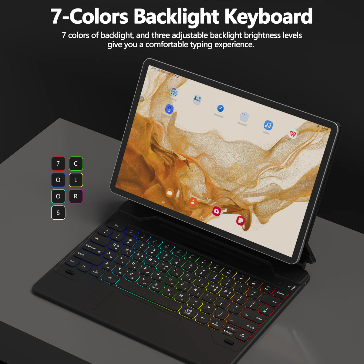 Goojodoq Magic Keyboard Case for Samsung Galaxy 12.4 inch
