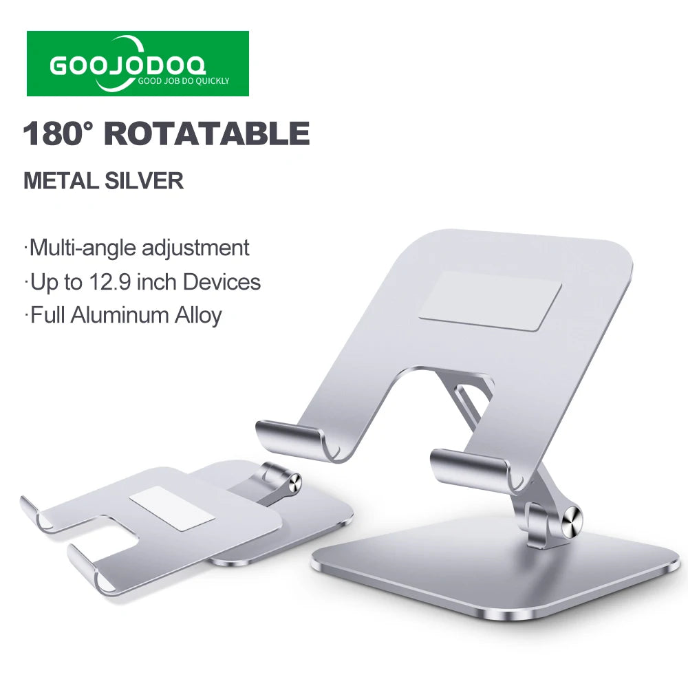 Tablet Stand Holder 360º Rotation Metal Goojodoq