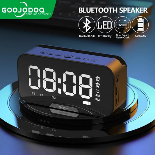 Portable Bluetooth Speaker with Smart Alarm Clock