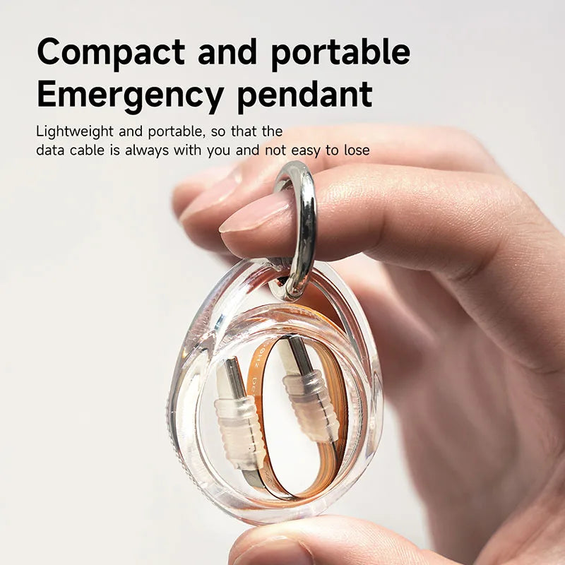 FPC USB C Flexible Soft Cable Portable Keychain Hagibis