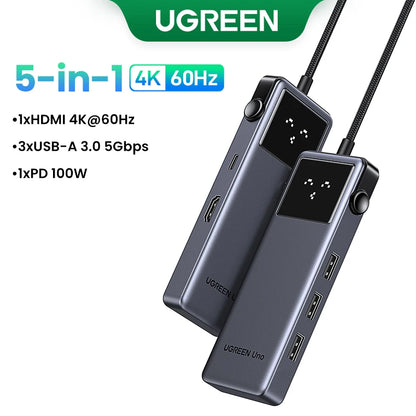 UGREEN Uno USB-C Hub 7-in-1 4K 60Hz 1000Mbps