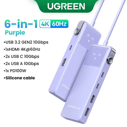 UGREEN Uno USB-C Hub 7-in-1 4K 60Hz 1000Mbps