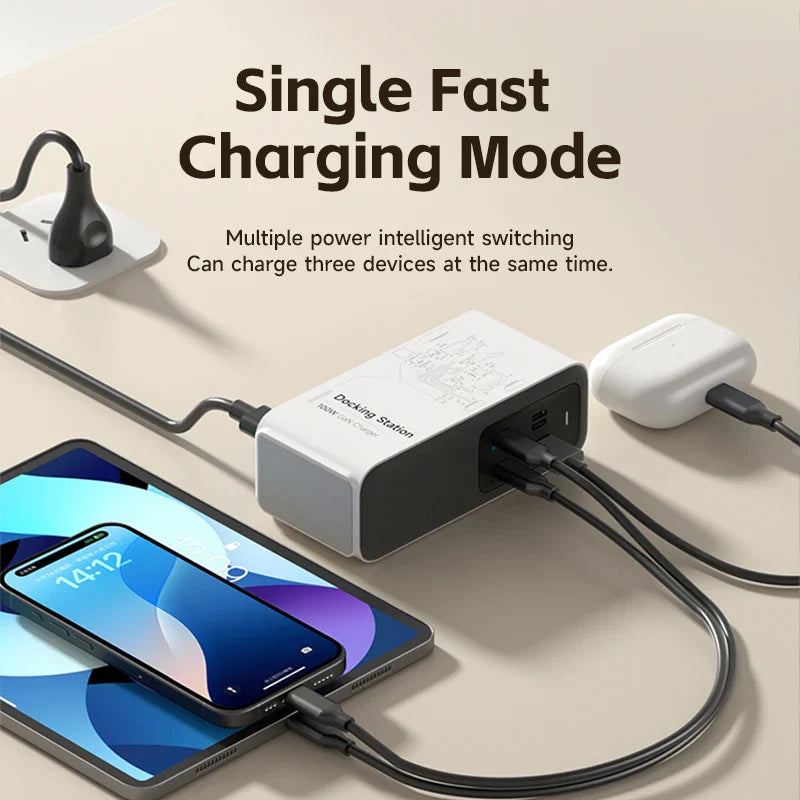 Hagibis 100W GaN Charger with Docking Station