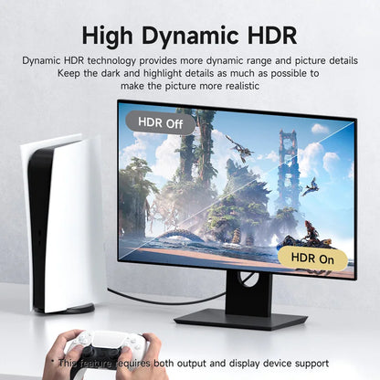 DisplayPort Cable 1.4 8K High Refresh Rate Hagibis