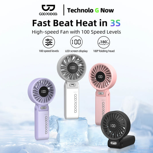 Portable Fan Adjustable 100 Speed Levels