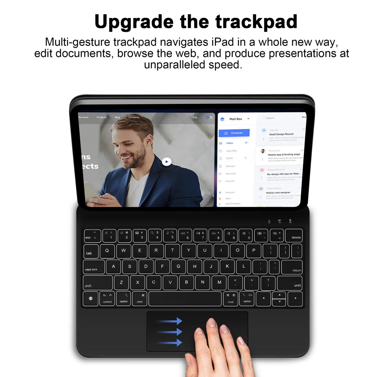 Goojodoq Wireless Keyboard Case for iPad