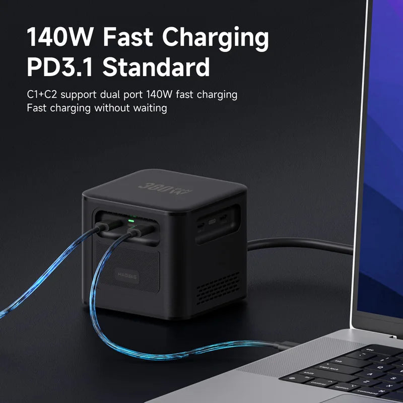 Hagibis 380W GaN 8-Port Charger PD3.1