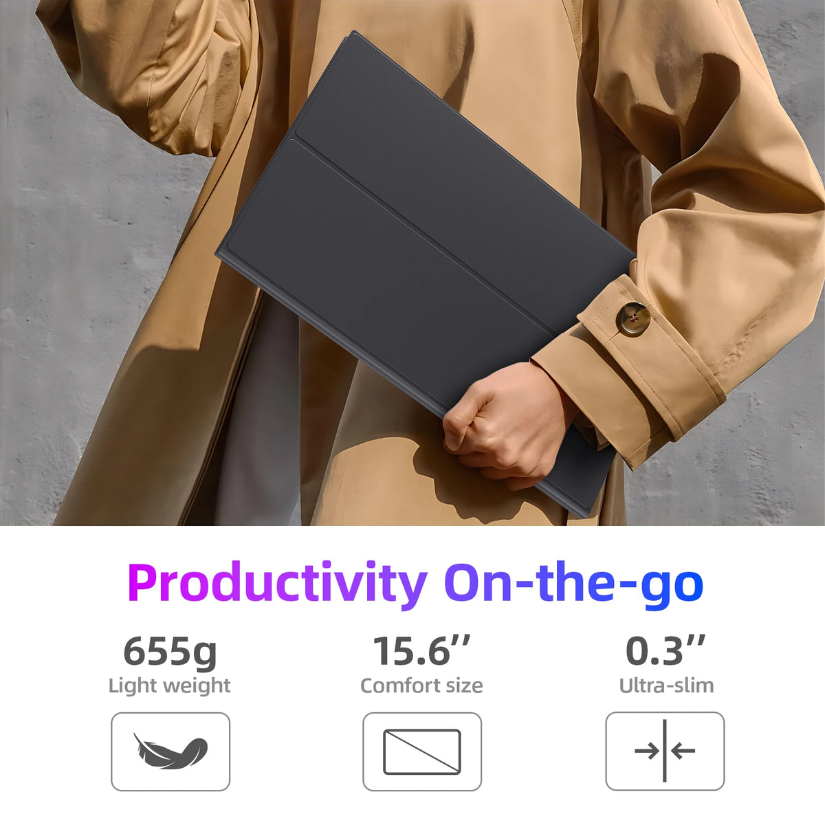 Goojodoq Portable Monitor 15.6" HDR 1920X1080 GJ20