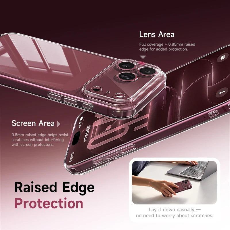 Baseus Simple Clear Protective Case for iPhone 17 & 18 Pro Series